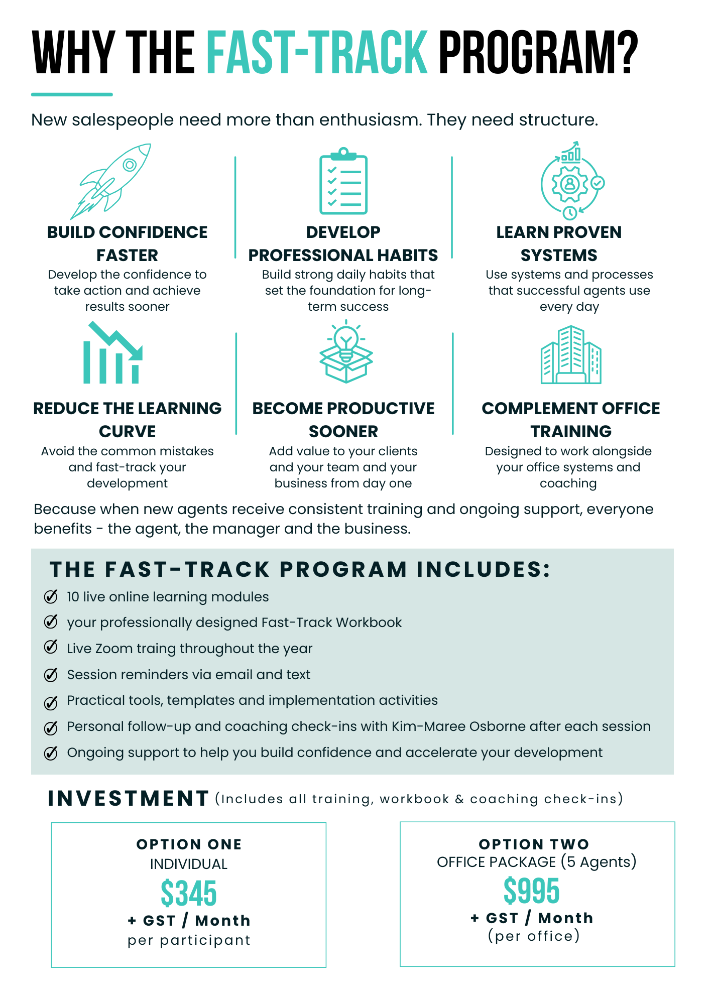 NEW AGENT FAST-TRACK PROGRAM