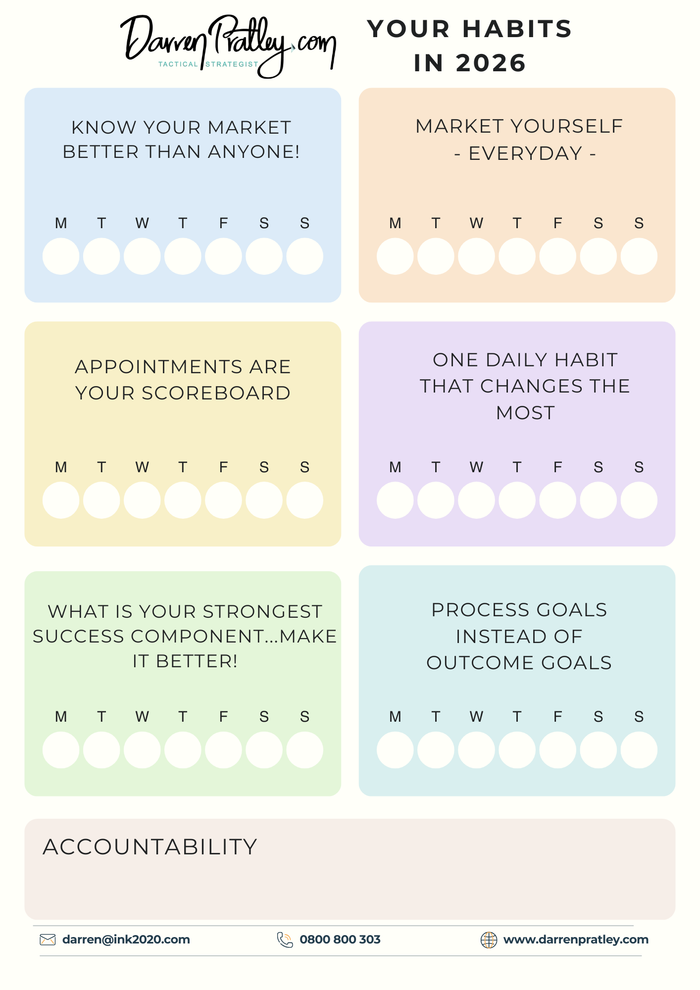 HABIT TRACKER 2026