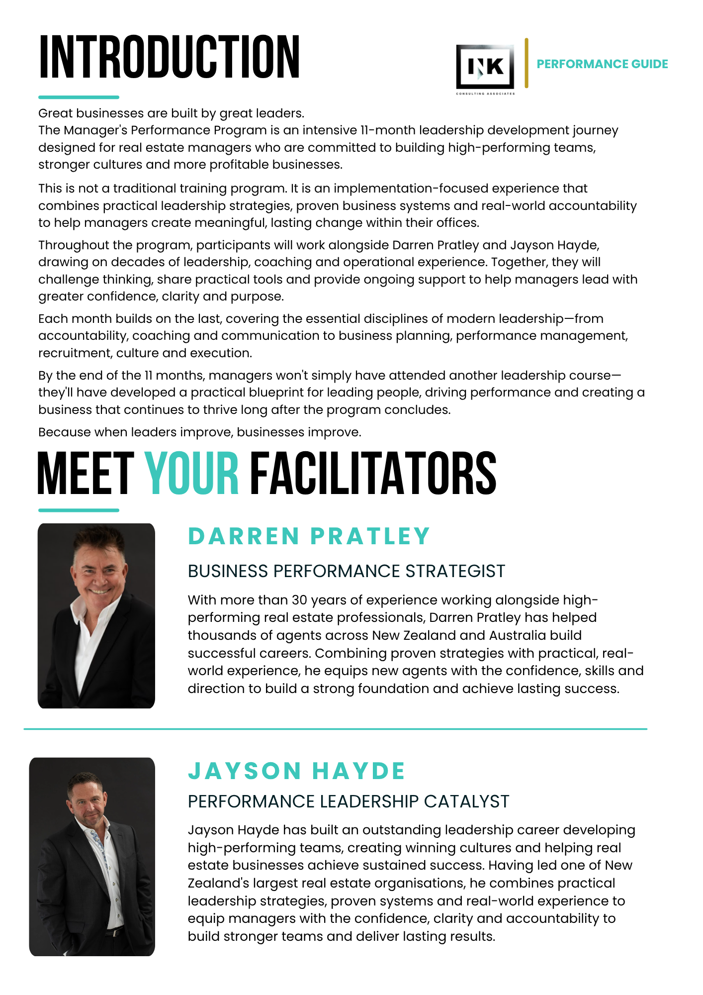 MANAGERS' PERFORMANCE ACCELERATOR